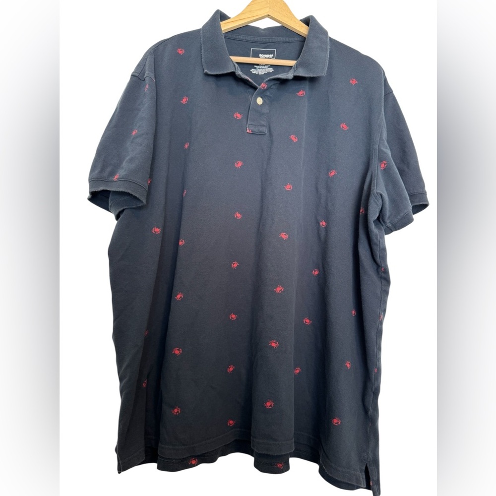 Sonoma Dark Blue Polo with Red Details